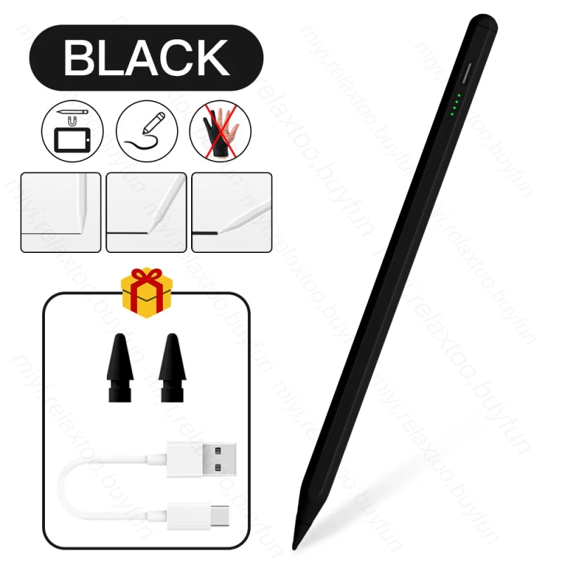 Premium AIeach A33 Stylus Touchscreens, Apple iPad Stift, Apfelstift, Android & iOS Tablet-Stift Power-Display\