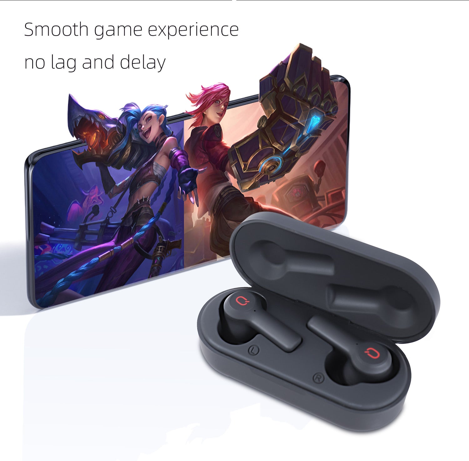 Hochwertige Bluetooth 5.3 TWS-Kopfhörer: HD-Mikrofon, HiFi, 13-mm-Treiber, Wasserdicht, Niedrige Latenz für Gaming/Fitness/Lifestyle