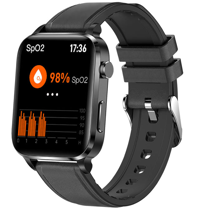 Premium Blutzucker-Smartwatch für Männer und Frauen: KI-Sprachassistent, Bluetooth-Anruf, Infrarot-SpO2-Sensor, Gesundheitsüberwachung, EKG, PPG, Schlaf-& Herzfrequenzmesser, Wasserdichter Fitness-Tracker, Full-Touch, Lange Akkulaufzeit: iOS & Android
