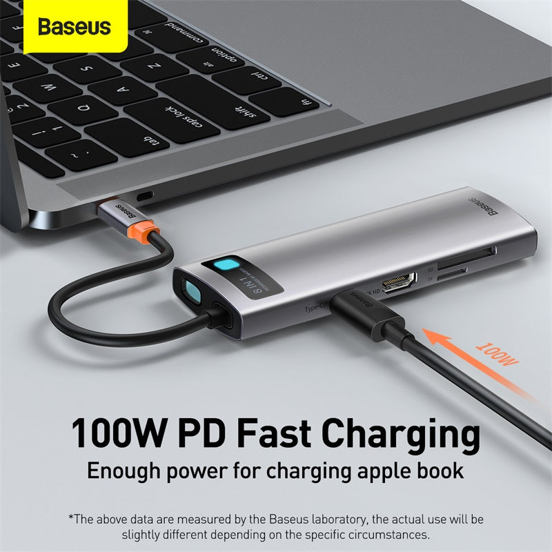 Premium USB C Hub 10Gbps: Typ-C zu HDMI, USB-Adapter, Ethernet-Port, Docking Station für MacBook Air, USB-Splitter – Kompatibel und Leistungsstark - Phone Heaven Zone