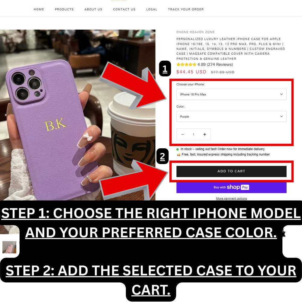 Personalisierte Luxus Leder iPhone Hülle für Apple iPhone 17/17 Air, 16/16e, 15, 14, 13 Pro Max Plus | Name, Initialen, Symbolen & Zahlen | Individuelles Case mit Gravur | MagSafe kompatibles Cover mit Kameraschutz & Echtleder