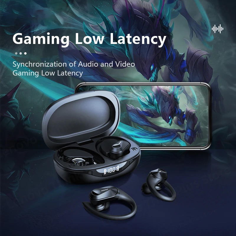 Lenovo LP75 Hochwertiges Bluetooth 5.3 Kopfhörer TWS Wireless Sport LED Digital Anzeige HiFi Stereo Rauschunterdrückung