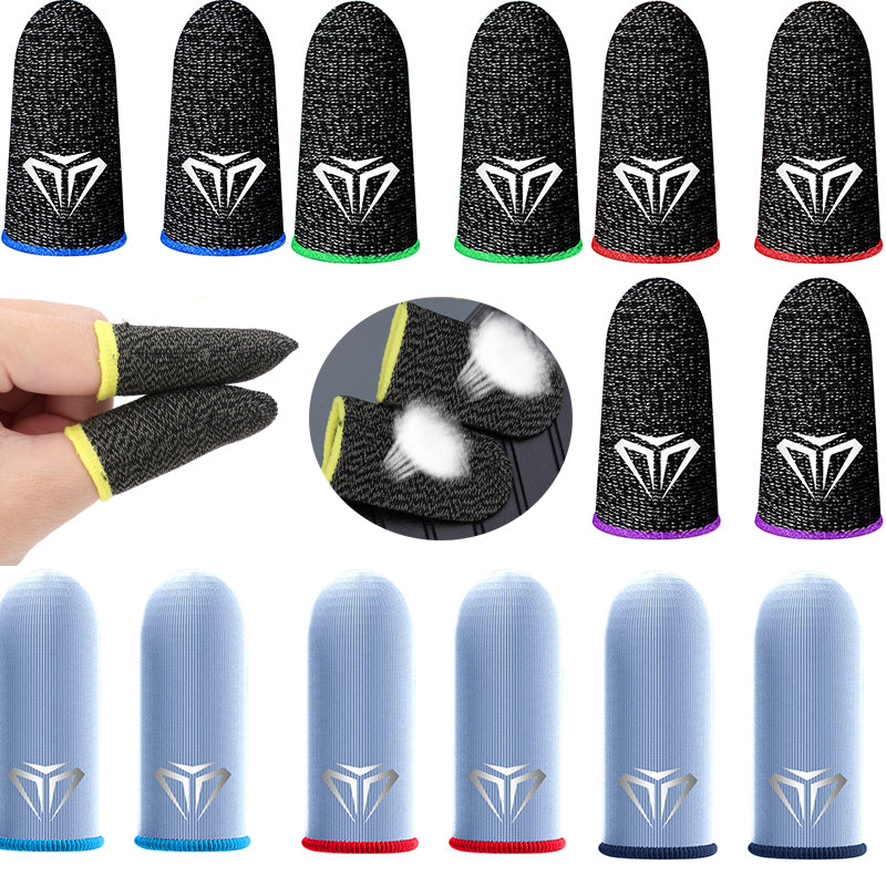 Premium 10 Stück Handy-Spiel Fingertip-Handschuhe für PUBG Gamer - Schweißfest, Rutschfest, Touchscreen Fingerhülsen