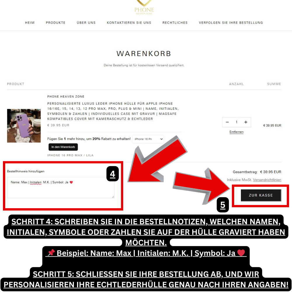 Personalisierte Luxus Leder iPhone Hülle für Apple iPhone 17/17 Air, 16/16e, 15, 14, 13 Pro Max Plus | Name, Initialen, Symbolen & Zahlen | Individuelles Case mit Gravur | MagSafe kompatibles Cover mit Kameraschutz & Echtleder