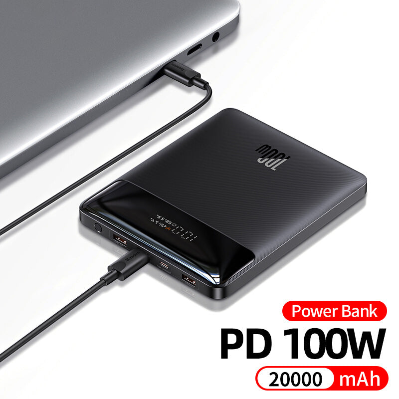 Premium 20000mAh Power Bank – Typ C PD Schnellladung, tragbares externes Ladegerät für Notebooks, Laptop, MacBook, Smartphones, Apple iPhone, Samsung, iOS & Android | Zuverlässige Energie für unterwegs