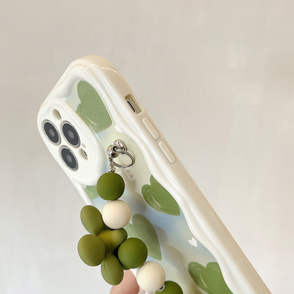 Schöne Weiße Herz-Design Make-up Spiegel iPhone Hülle | MagSafe-kompatible Schutzhülle mit Rundumschutz und Kameralinsenschutz für Apple iPhone 17/17 Air, 16/16e, 15, 14, 13 Pro Max Plus Cover | Panzertasche und Stoßstangenabdeckung