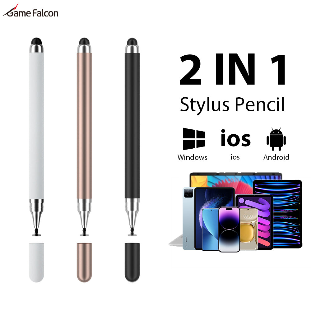 Premium Universal 2-in-1 Stift für iPad/Pro/Air/Mini: 10/9/8/7/6/5/4/3 Series: iOS & Android: Kapazitiver Touch-Pen für