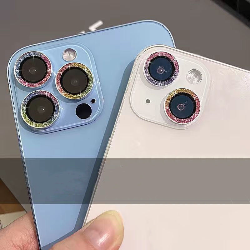 Kameraobjektiv Metallring Schutzglas für Apple iPhone | Hochwertiger langlebiger Objektivschutz gegen Kratzer und Staub