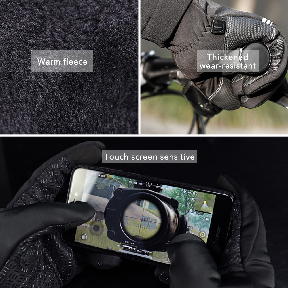 Hochwertige warme 3M-Laufhandschuhe für Radfahren, Touchscreen, Motorrad, Outdoor, Roller, winddicht, Sport, Reiten