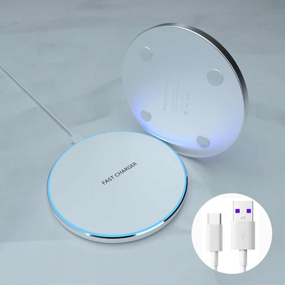 Kabelloses Ladegerät Pad 30 W Schnellladung für Smartphones, Apple iPhone, Samsung, iOS & Android AirPods Pro | Premium-Ladegerät für Smartphone