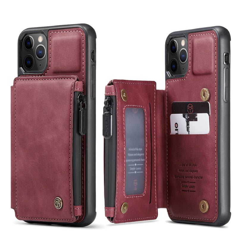 Hochwertiges Kartenfach Handy Hülle | MagSafe, Abdeckung, iPhone 15/14/13/12/11 Pro Max | 360 Grad Schutz, Wallet Design