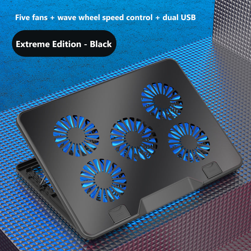 Premium Qualität Jomaa RGB Gaming Laptop Stand | Luftkühler Notebook-Halter mit 6 Lüftern | Basis geeignet für 12-17 Laptops