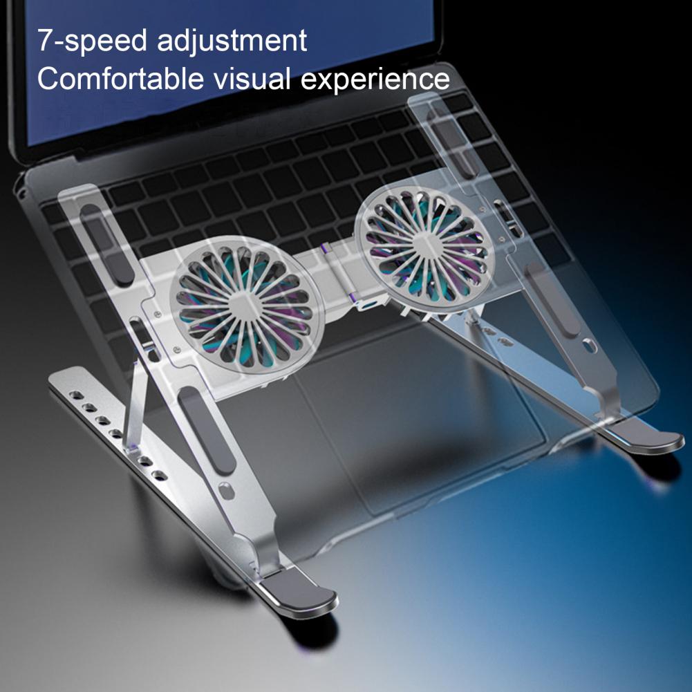 Gute Qualität Klappbare Tablet-Halterung mit Kühlventilator für Gaming-Notebooks und Tablets bis 17 Zoll - Tragbarer Laptop