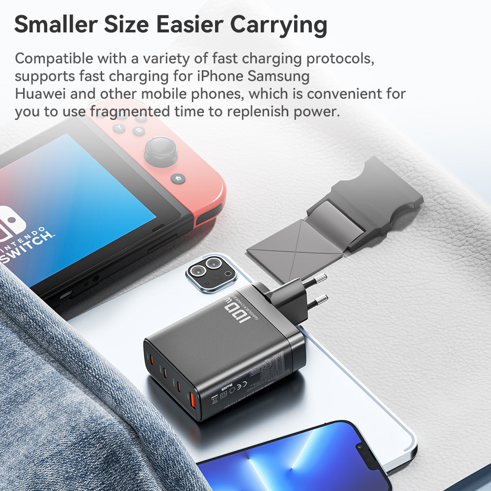 Hochwertiges 67W GAN USB C Ladegerät Schnellladegerät 65W QC 4.0 PD 3.0 45W USB C Typ C Schnellladegerät für Smartphones, Apple iPhone, Samsung, iOS & Android MacBook