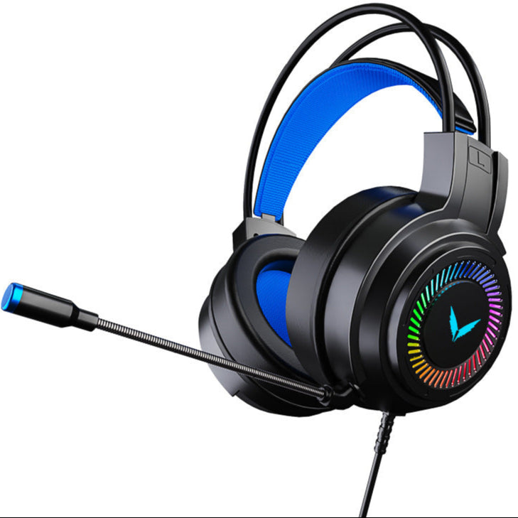 Hochwertiges Onikuma X15 Pro Over-Ear Gaming-Headset mit Kabel | Geräuschunterdrückung, Rosa Katzenohren, RGB-Licht und