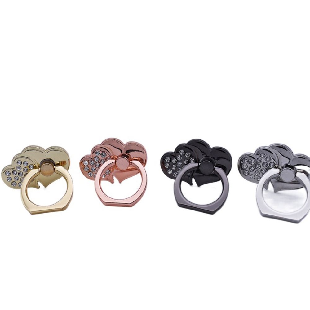 Luxus Diamant Shiny Edelsteine Metall Handy-Ringhalterung: Universal Telefonhalter, Drehbar für Apple iPhone, Samsung & mehr