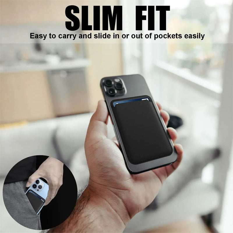 Magsafe Premium Apple iPhone Leder-Geldbörse Hülle - Luxus Magnetischer Kartenhalter