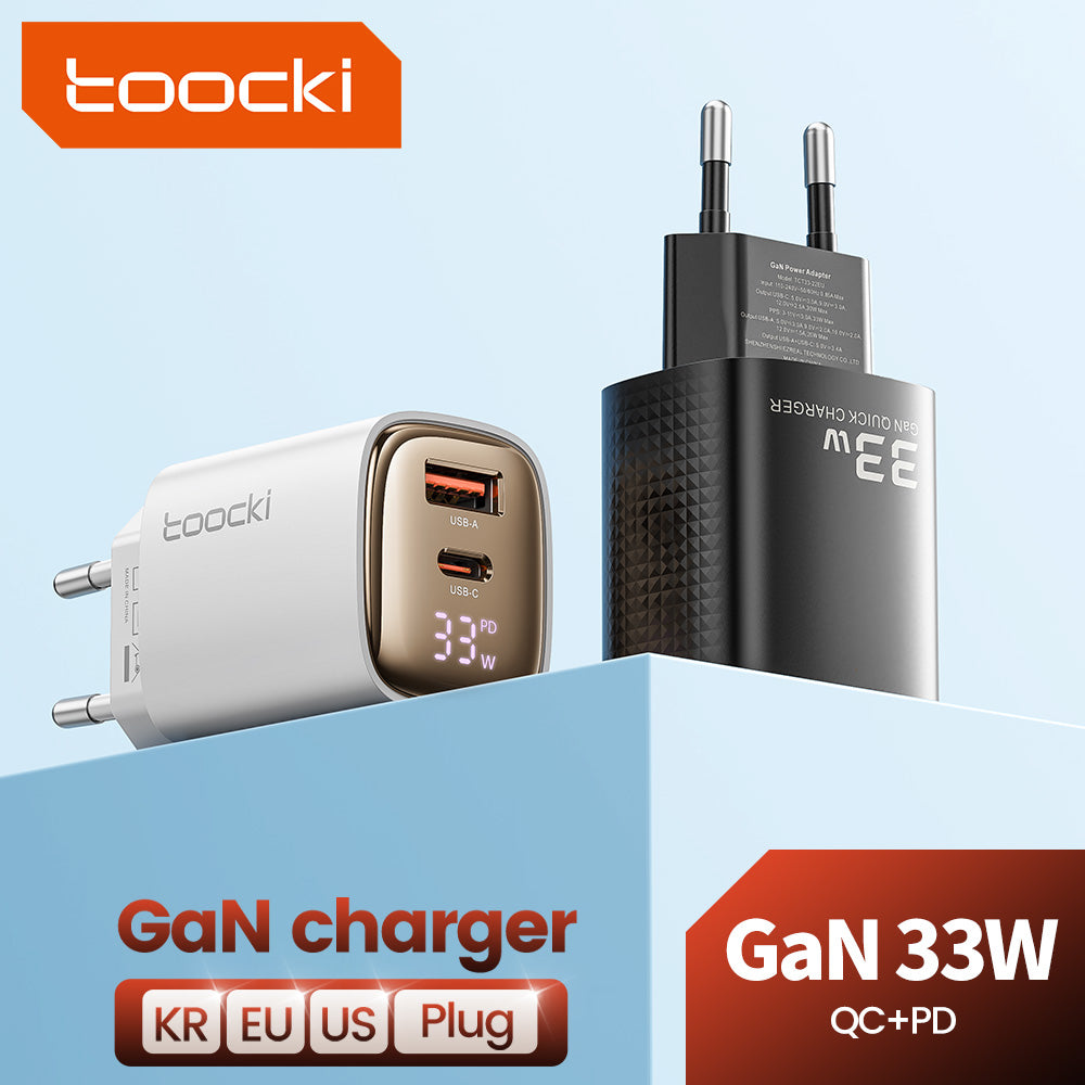 Premium Tech GAN USB Typ C Ladegerät 65W 45W PPS PD QC 4.0 | Schnellladegerät für Smartphones, Apple iPhone, Samsung, iOS & Android, MacBook, Laptop, iPad, AirPods, Tablet