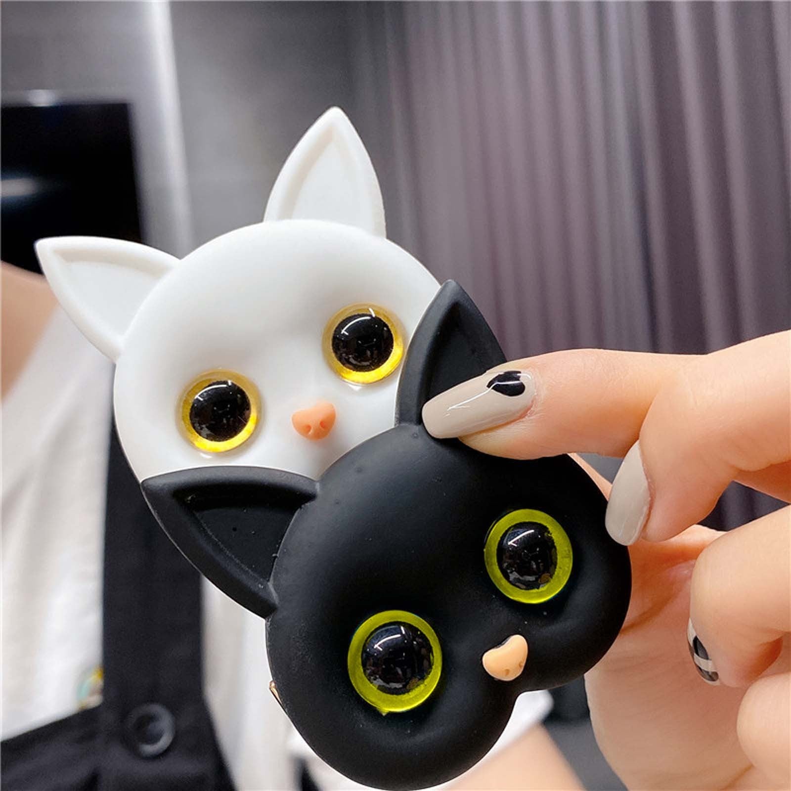 Luxury Air Sac Telefon Halter Griptok Kawaii 3D Katze Handy Finger Ring | Stand Grip Tok Handy Zubehör iPhone | Stylischer