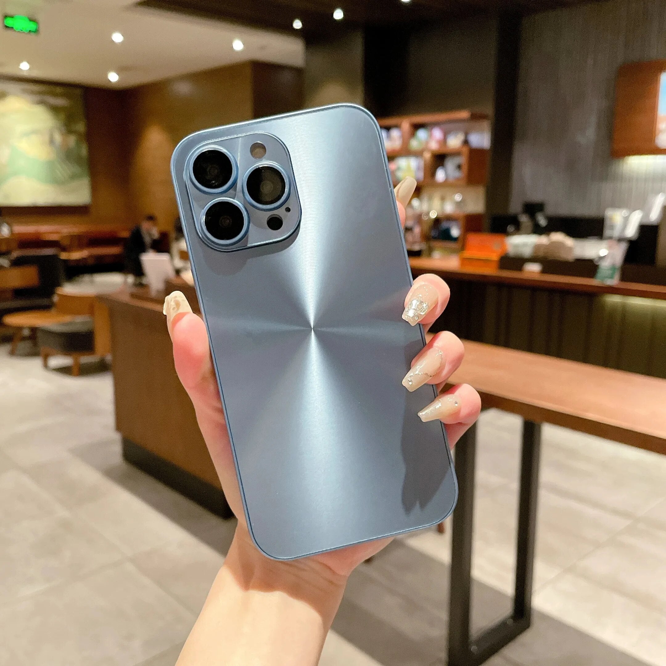 Premium Blinkende Aurora Einfarbige Handyhülle, MagSafe, Abdeckung, | Apple iPhone 15/14/13/12/11 Pro Max Plus - Schlanke Matte Stoßfeste Hardcover Schutzhülle - Phone Heaven Zone