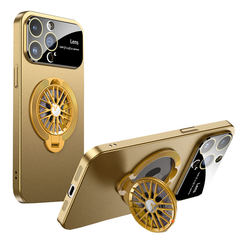 Premium Magnetisch rotierende Gyro-Stand-Handyhülle | MagSafe, Abdeckung, Apple iPhone 15/14/13/12/11 | faltbarer Halterung