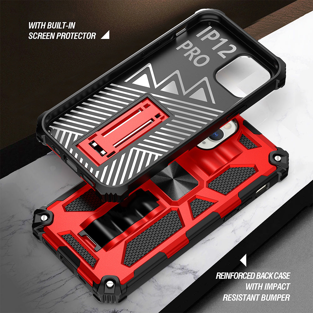 Hochwertige Hybrid-Militärpanzerung iPhone-Hülle MagSafe