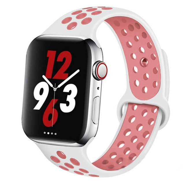 Premium Silikonarmband für Apple Watch 10/9/8/7/6/5/4/3/2/1 & Ultra 2/1, SE: 2024, 2023, 2022, 2021, 2020, 2019, 2018, 2017