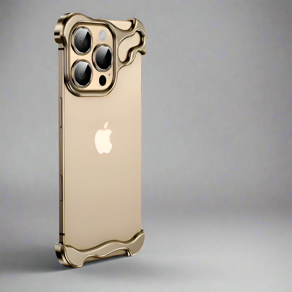 Premium Ultradünne Magnetische Randlose Matte Metall-Aluminiumlegierung Stoßstange, Stoßfeste Metallabdeckung iPhone-Hülle | MagSafe-Case Rundumschutz & Kameralinsenschutz für Apple iPhone 17/17 Air/16/16e/15/14/13 Pro Max, Pro, Plus Cover Handyhülle