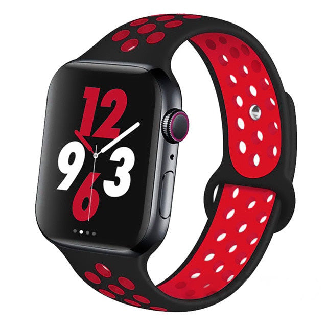 Premium Silikonarmband für Apple Watch 10/9/8/7/6/5/4/3/2/1 & Ultra 2/1, SE: 2024, 2023, 2022, 2021, 2020, 2019, 2018, 2017
