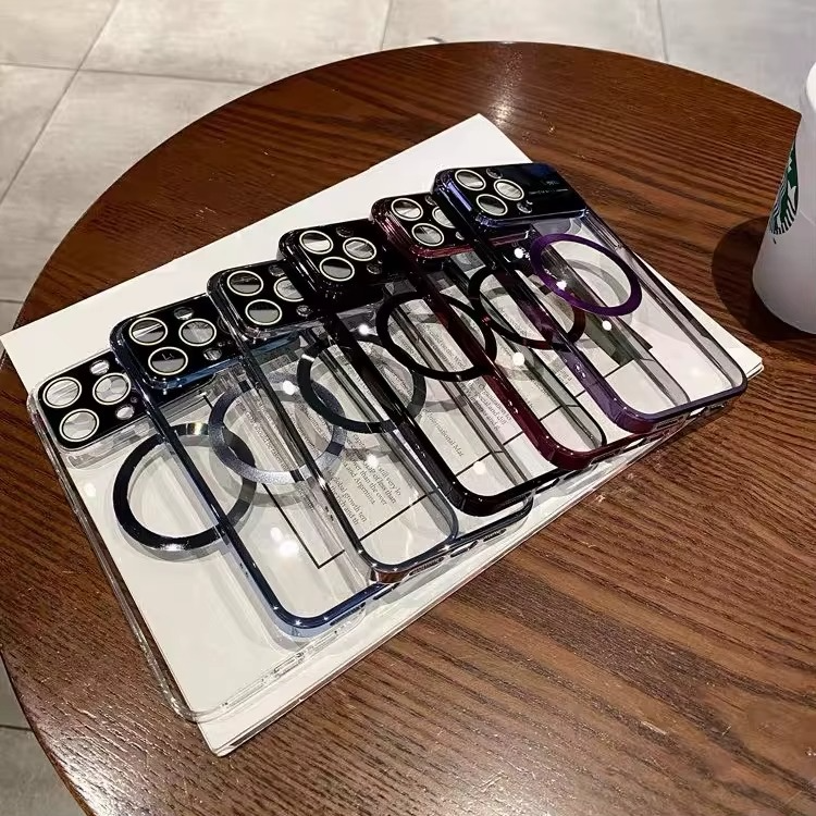 Elite Slim Armor iPhone Hülle | Transparent & Matt, Ultra-Dünn, Fortgeschrittene Stoßfest-Technik, Kamera-Schutz, Schnellladefähig & Magnet-Beschichtung