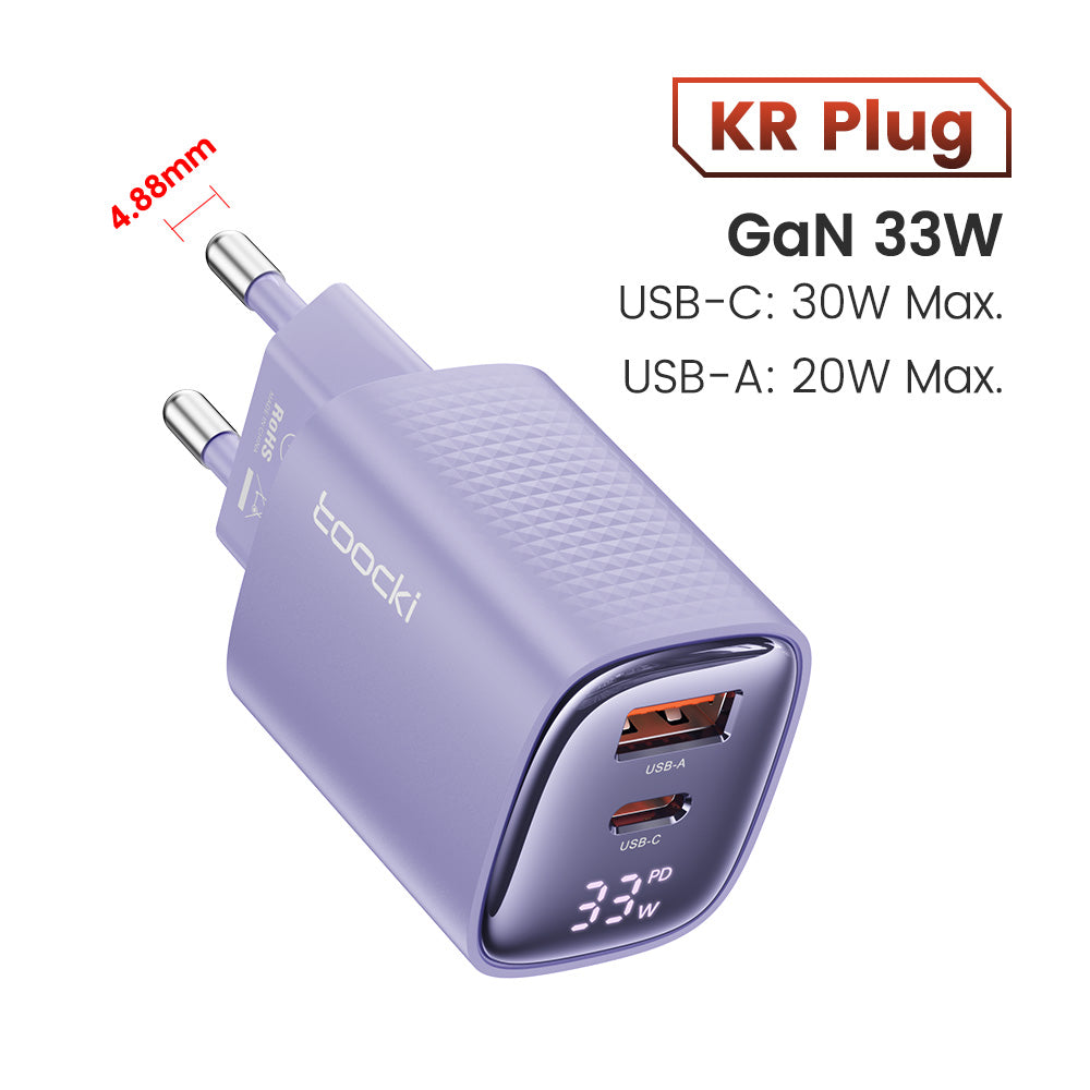 Premium Tech GAN USB Typ C Ladegerät 65W 45W PPS PD QC 4.0 | Schnellladegerät für Smartphones, Apple iPhone, Samsung, iOS & Android, MacBook, Laptop, iPad, AirPods, Tablet
