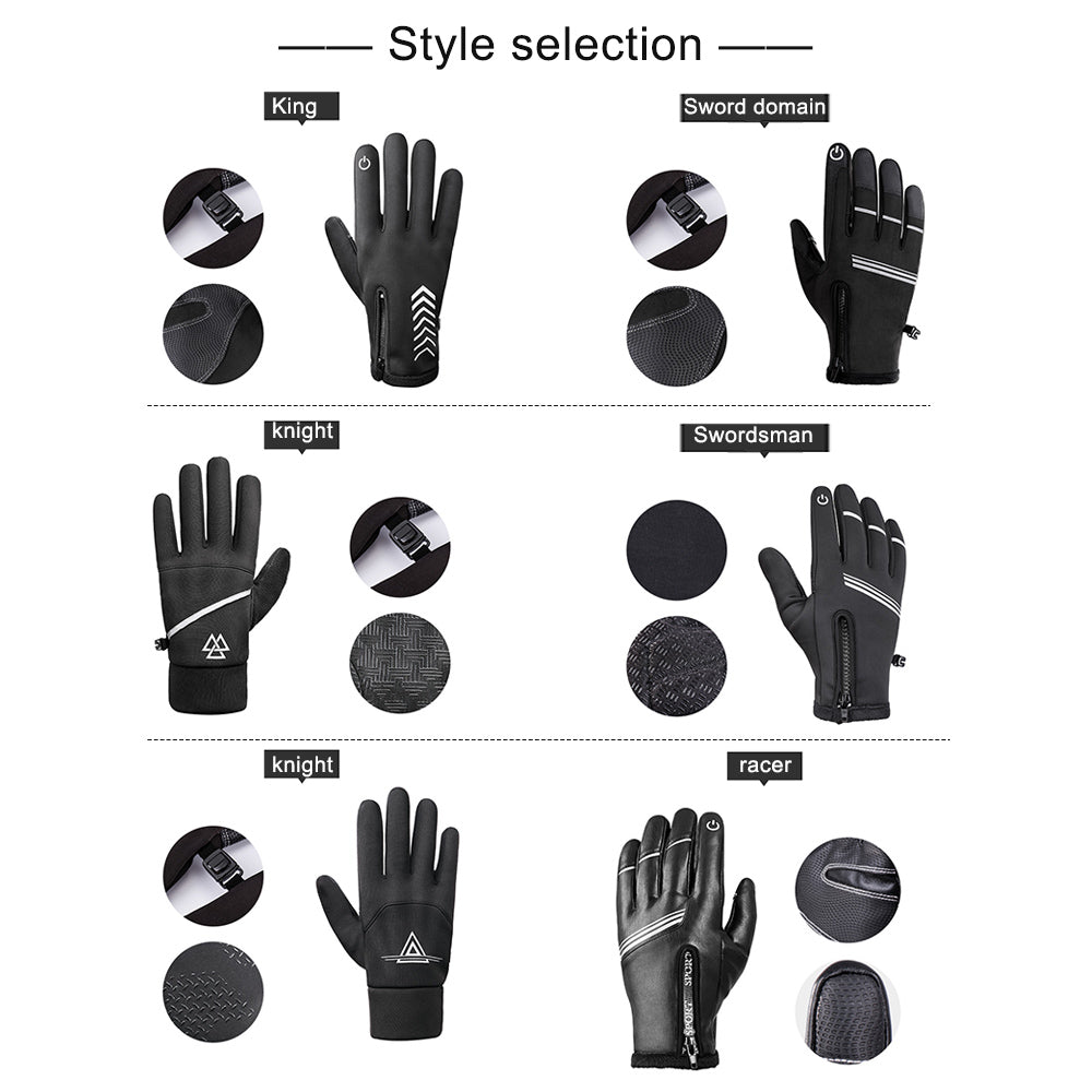 Hochwertige warme 3M-Laufhandschuhe für Radfahren, Touchscreen, Motorrad, Outdoor, Roller, winddicht, Sport, Reiten