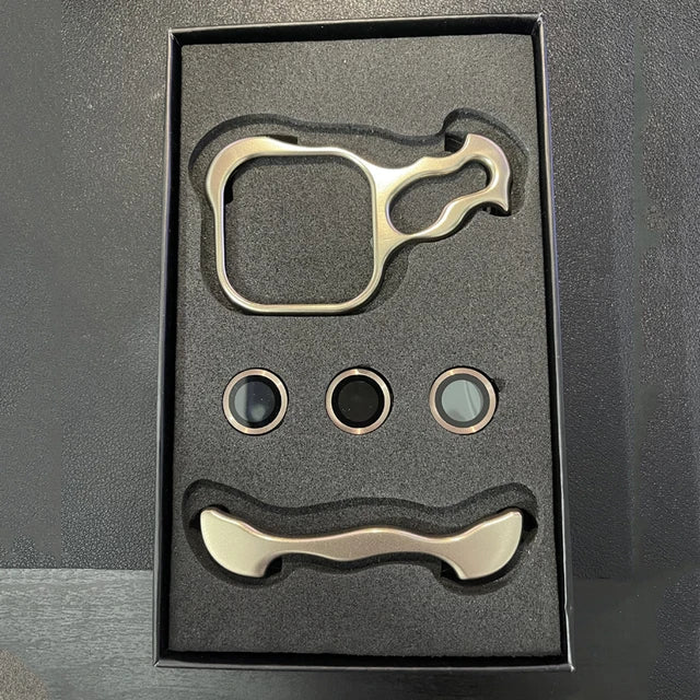 Premium Ultradünne Magnetische Randlose Matte Metall-Aluminiumlegierung Stoßstange, Stoßfeste Metallabdeckung iPhone-Hülle | MagSafe-Case Rundumschutz & Kameralinsenschutz für Apple iPhone 17/17 Air/16/16e/15/14/13 Pro Max, Pro, Plus Cover Handyhülle