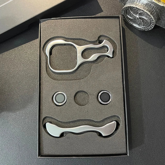 Premium Ultradünne Magnetische Randlose Matte Metall-Aluminiumlegierung Stoßstange, Stoßfeste Metallabdeckung iPhone-Hülle | MagSafe-Case Rundumschutz & Kameralinsenschutz für Apple iPhone 17/17 Air/16/16e/15/14/13 Pro Max, Pro, Plus Cover Handyhülle