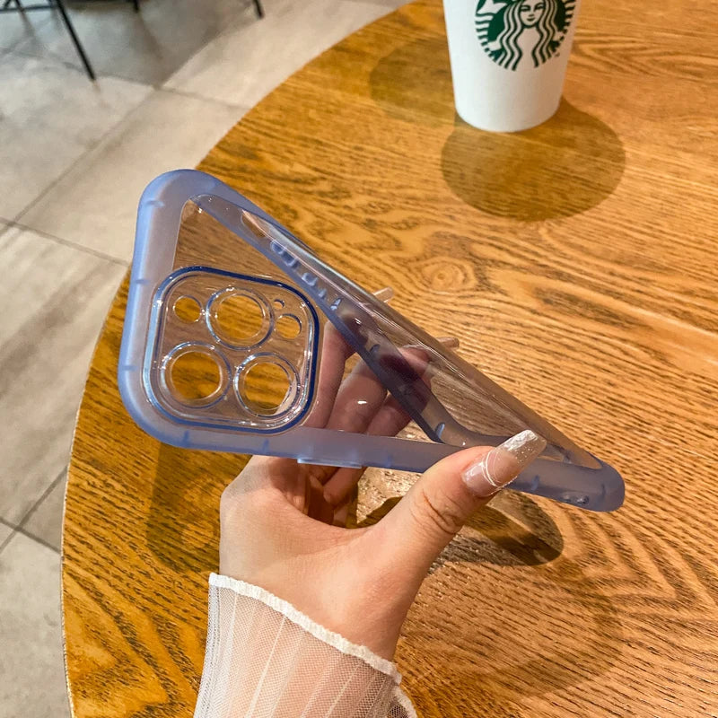 Hochwertige stoßfeste Silikon-Stoßstangen, klare iPhone-Hülle | MagSafe Case mit Kameraschutzabdeckung für Apple iPhone 17/17 Air, 16/16e, 15, 14, 13 Pro Max Plus Cover | Panzertasche, transparente Handyhülle | Silikon-Softcover-Schutzhülle