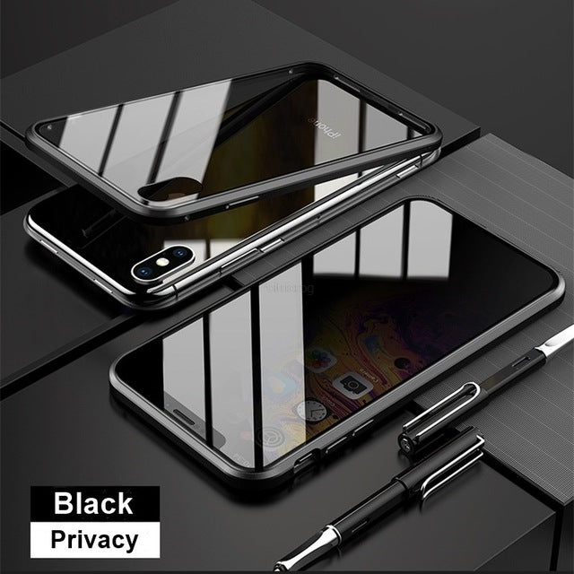 Privatsphäre iPhone Bildschirmschutz - Anti-Spionage Premium Gehärtetes Glas (5 Stück) - Phone Heaven Zone