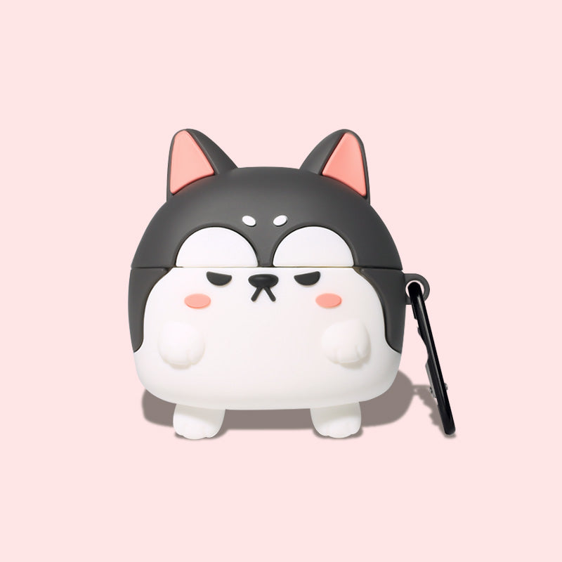 Hochwertige Apple AirTag Hülle: Lustiges Hundemotiv, Silikon Case | Schützende Anti-Verlust Cover für AirTags Locator