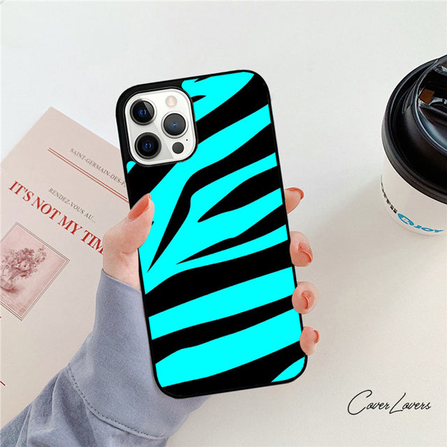 Premium Zebra-Muster Glitzer iPhone-Hülle | MagSafe-Case mit Rundumschutz & Kameralinsenschutz für Apple iPhone 17/17 Air, 16/16e, 15, 14, 13 Pro Max Plus Cover | Panzertasche & Stoßstangenabdeckung Handyhülle | Hochwertige Schutzhülle