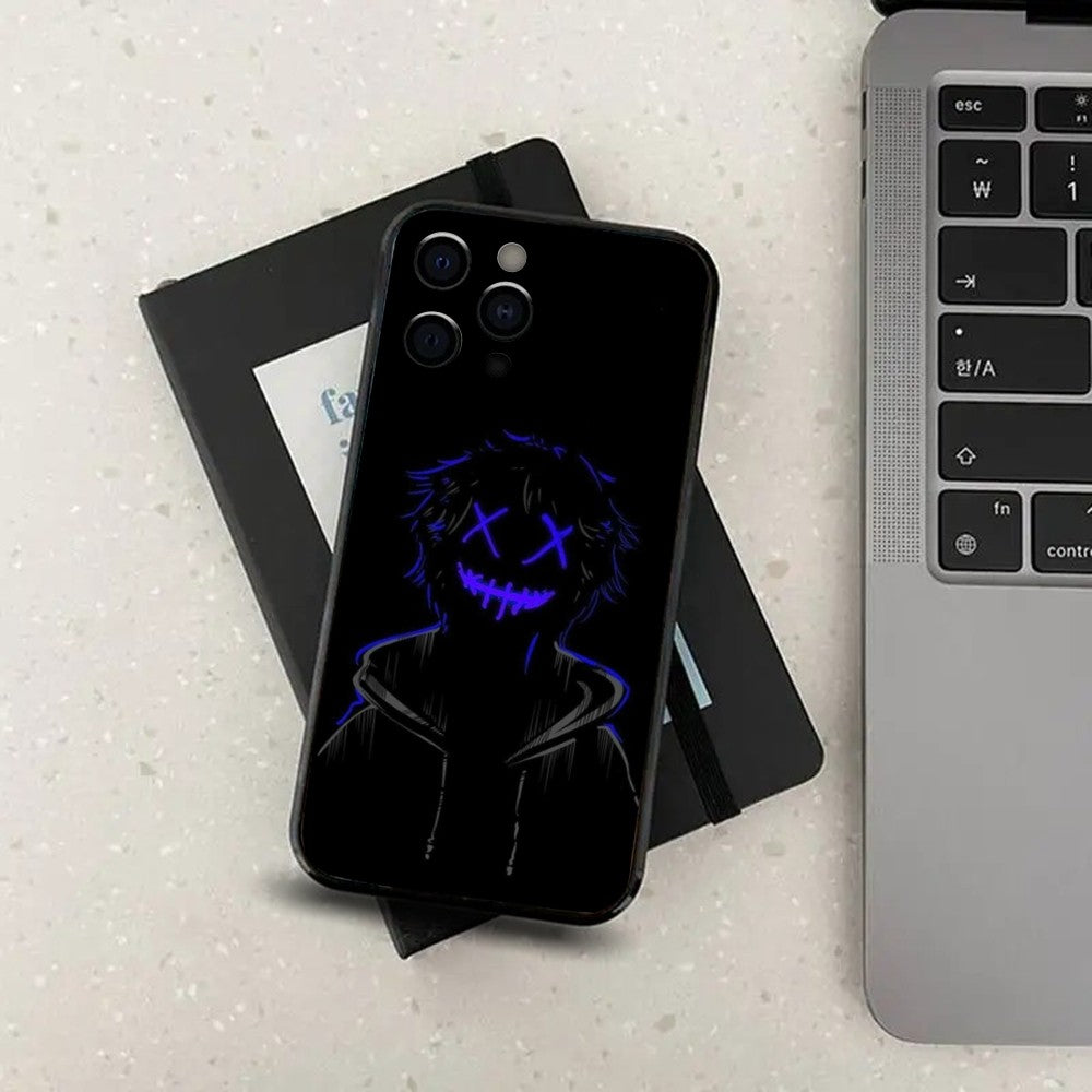 Premium Robuste Teufel Bad Boy Design iPhone Hülle | MagSafe-Case mit Rundumschutz & Kameralinsenschutz für Apple iPhone 17/17 Air, 16/16e, 15, 14, 13 Pro Max Plus Cover | Stoßfeste Handyhülle mit Panzertasche & Stoßstangenabdeckung