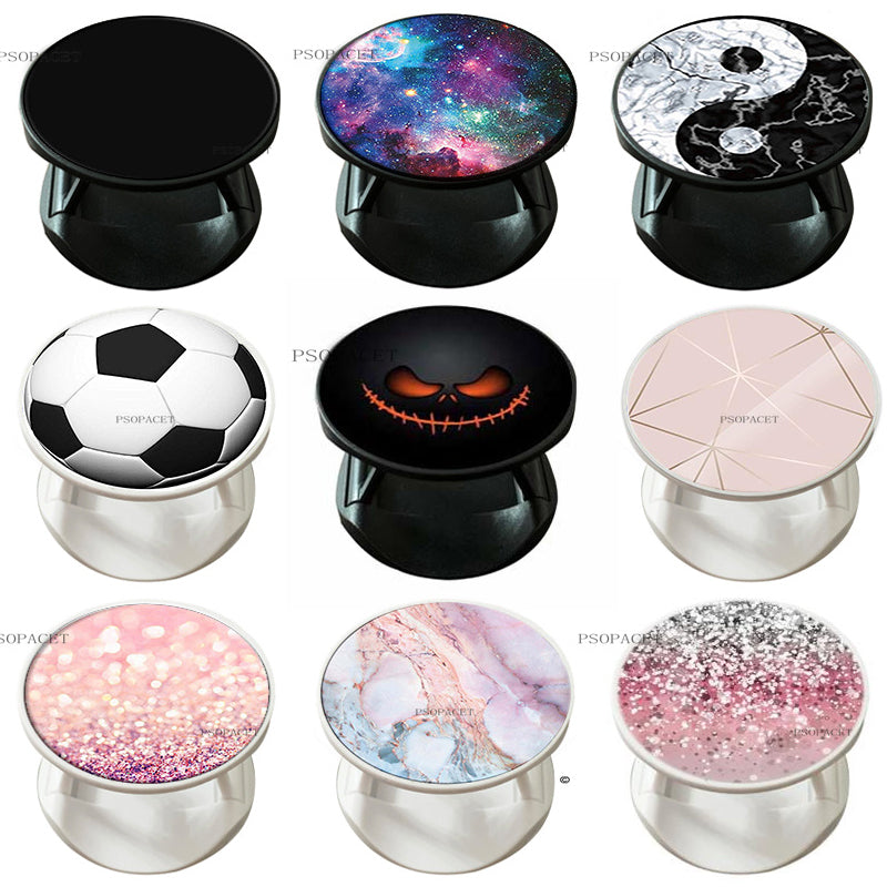 Luxus Faltbarer MagSafe Telefon-Finger-Ringhalter: Ständer für Apple iPhone, Samsung, Xiaomi - Mobile Halterung mit Buchse