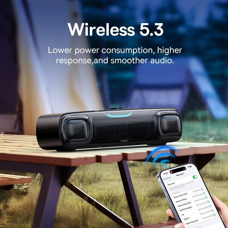 Hochwertiges DS10 Schreibtisch Mini Soundbar Lautsprecher Bluetooth 4.1 Triple-Mode | Audio 3D Sound Scape Surround Subwoofe