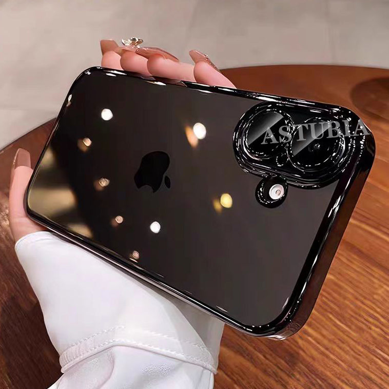 Luxus Stoßfeste Transparente Silikonhülle für Apple iPhone 17/17 Air, 16/16e, 15, 14, 13 Pro Max Plus | Premium Beschichtung, Wasserabweisend & Kratzfestes Transparentes Glitter Design