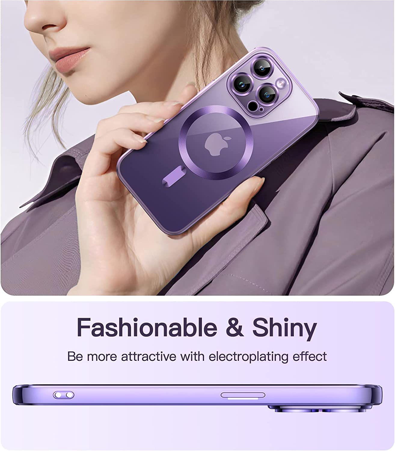 Premium Flip-Lederhülle mit Kartensteckplatz und Kartenhalter Geldbörse, Magnetische & Stoßfeste iPhone Hülle | Flip-Cover Stand Case für Apple iPhone 17/17Air, 16/16e, 15, 14, 13 Pro Max Plus Cover - Vielseitige Schutzhülle