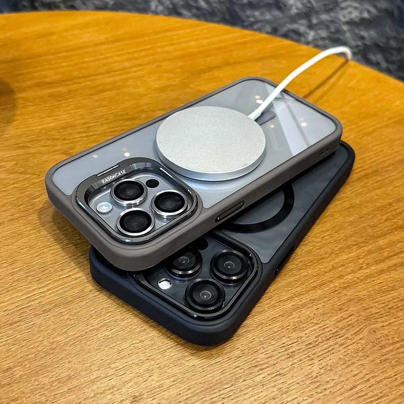 Premium iPhone Hülle Klar HD | Magnetische MagSafe & Kabelloses Laden | Stoßfeste Transparente Hybrid Rüstung mit Kameraobjektiv-Schutz für Apple iPhone 17/17 Air, 16/16e, 15, 14, 13 Pro Max Plus