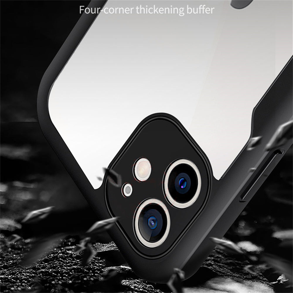 Luxuriöse rundum klare iPhone-Hülle | MagSafe Case mit Bildschirm- und Kameralinsenschutzabdeckung für Apple iPhone 17/17 Air, 16/16e, 15, 14, 13 Pro Max Plus Cover | Transparente Panzertasche, Stoßstangenabdeckung Handyhülle | Premium-Silikon-Schutzhülle