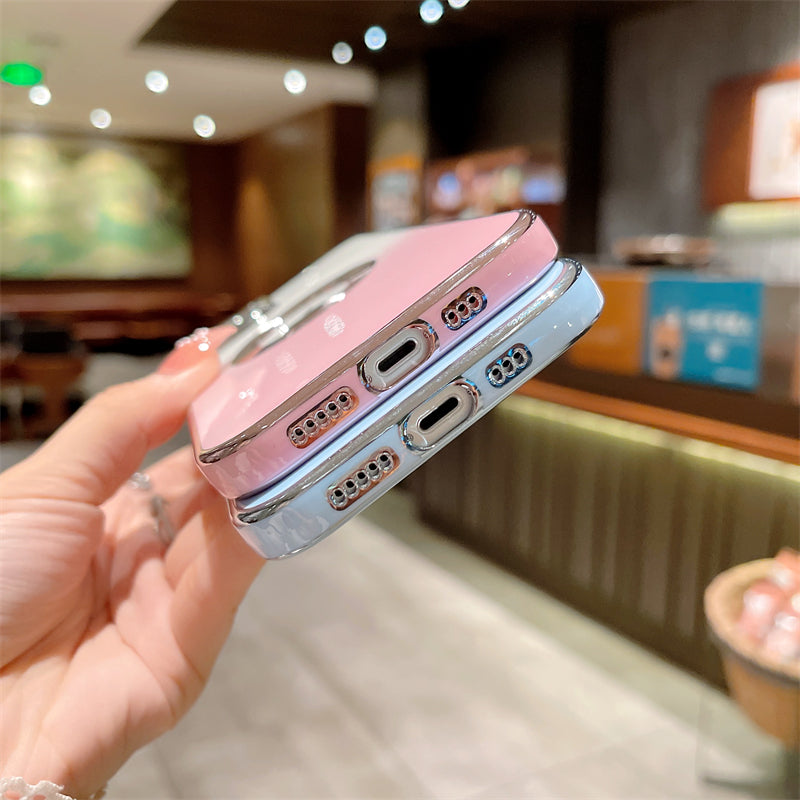 Luxus Apple iPhone Hülle | MagSafe kompatibel, Kameraobjektiv-Schutz, Displayschutz | Ultra Dünn, Stoßfest, Magnetisch, Rundum-Schutz Cover – Kristallklares Glas, Veredelte Kanten, Silikon-Design, Langlebig & Elegant