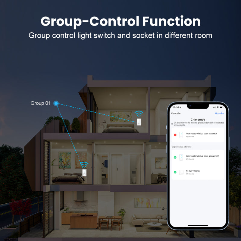 Premium WiFi Lichtschalter Touch Sensor Smart Switch App Fernbedienung