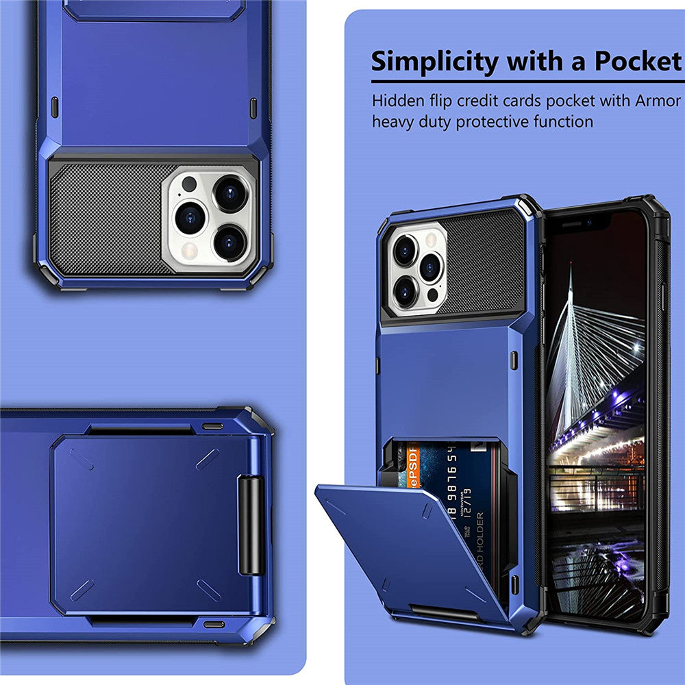 Hochwertige Brieftasche mit 4-Karten-Steckplatz Kreditkartenhalter iPhone Hülle | MagSafe Case, Rundumschutz, Kameralinsenschutz für Apple iPhone 17/17 Air, 16/16e, 15, 14, 13, 12 Pro Max Plus Mini | Panzertasche Handyhülle | Premium Wallet Schutzhülle