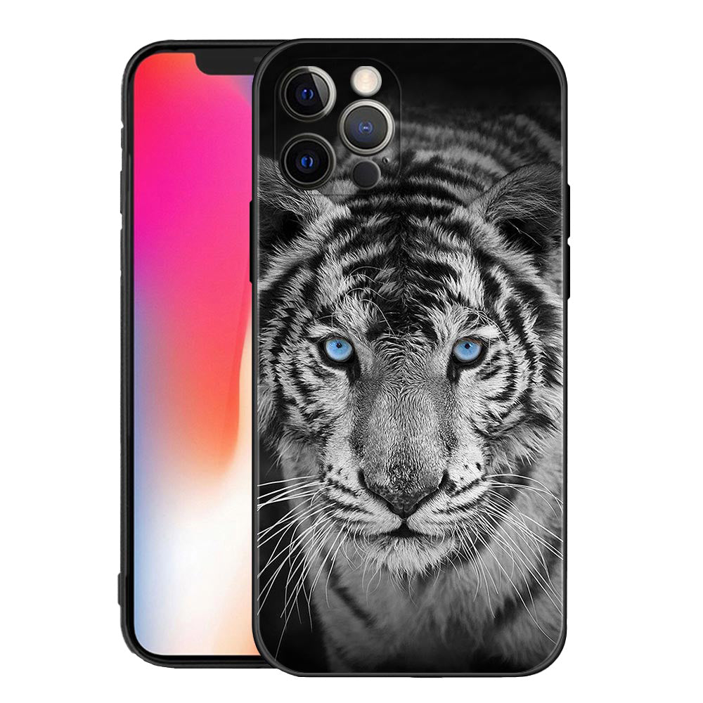 Hochwertige iPhone-Hülle mit Tierdesigns: Wolf, Hund, Katze, Vogel, Löwe, Tiger | MagSafe-kompatibles Case mit Kameralinsenschutz | Premium Hardcase für Apple iPhone 17/17 Air, 16/16e, 15, 14, 13 Pro Max Plus Cover | Stoßsichere Handyhülle & Panzertasche