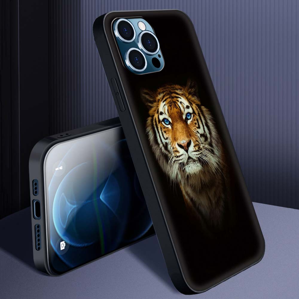 Hochwertige iPhone-Hülle mit Tierdesigns: Wolf, Hund, Katze, Vogel, Löwe, Tiger | MagSafe-kompatibles Case mit Kameralinsenschutz | Premium Hardcase für Apple iPhone 17/17 Air, 16/16e, 15, 14, 13 Pro Max Plus Cover | Stoßsichere Handyhülle & Panzertasche